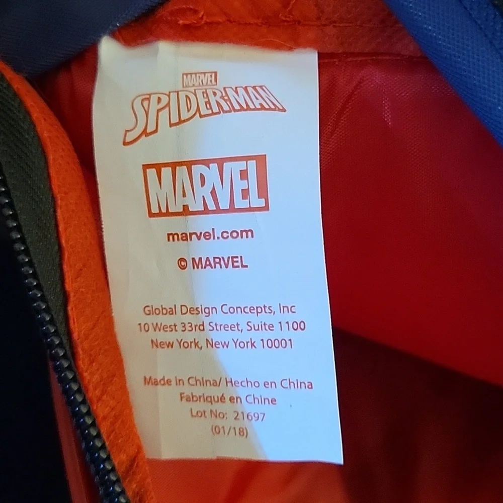Marvel Spider-Man red blue backpack 12x16x5